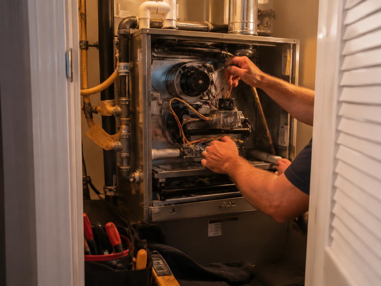 Heating work by All American Plumbing Heating & Air